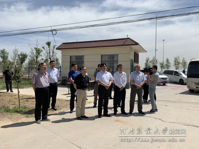新乡市人大主任王乐新一行到我校原阳基地调研 新乡市人大主任王乐新一行到我校原阳基地调研