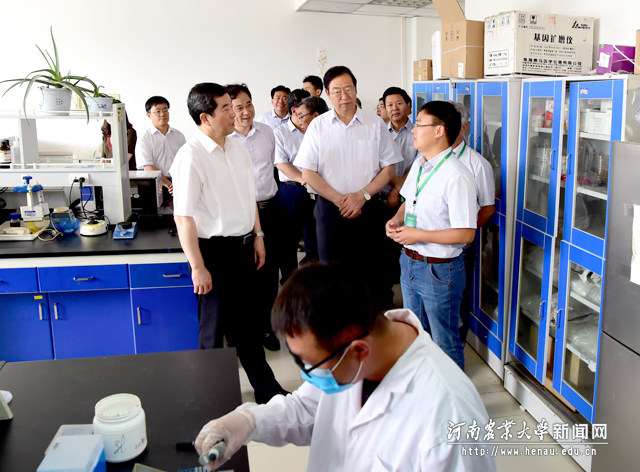 省长陈润儿视察河南农业大学,听取陈锋教授介绍省部共建小麦玉米作物学国家重点实验室2 省长陈润儿视察河南农业大学,听取陈锋教授介绍省部共建小麦玉米作物学国家重点实验室2