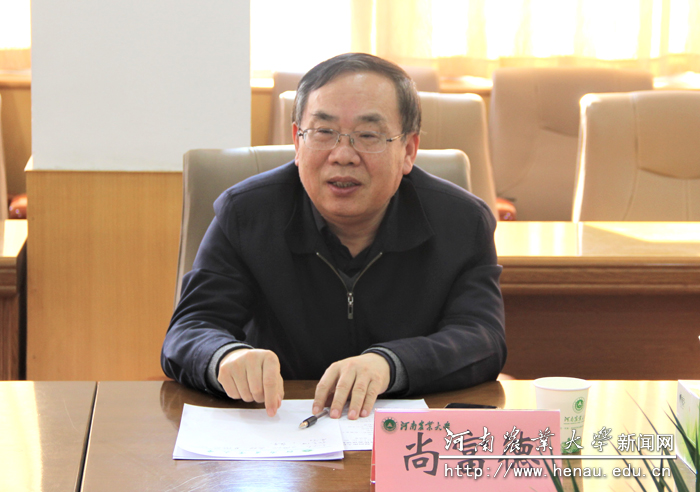 副校长尚富德致词