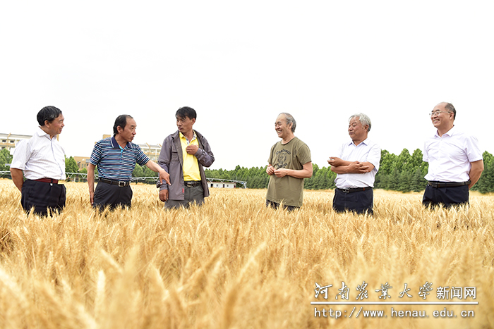 刘旭院士考察我校试验田 刘旭院士考察我校试验田