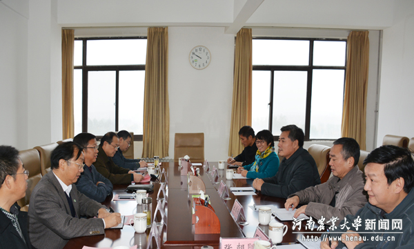 信阳师范学院副校长郜火星一行来校交流 信阳师范学院副校长郜火星一行来校交流