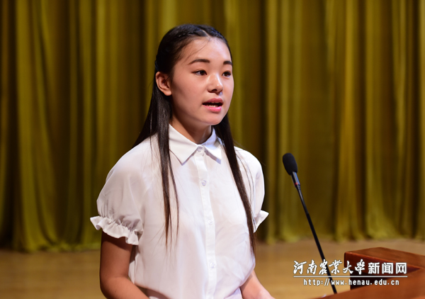 机电工程学院朱胜楠研究生新生代表发言 机电工程学院朱胜楠研究生新生代表发言