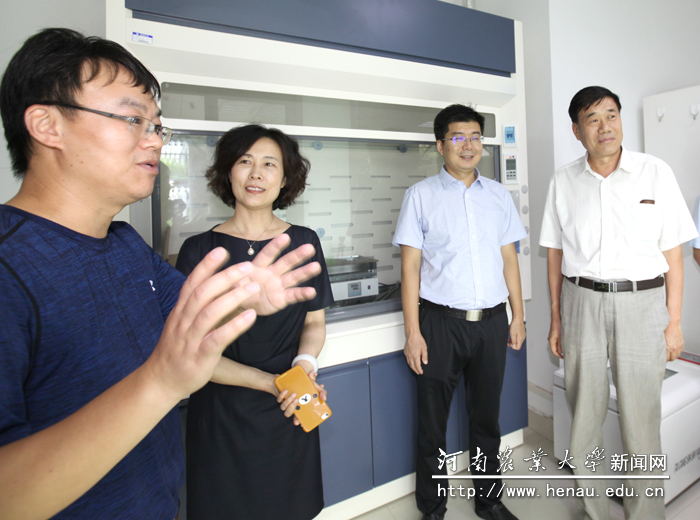 陈霞光、曹贵金一行查看实验室建设情况 陈霞光、曹贵金一行查看实验室建设情况