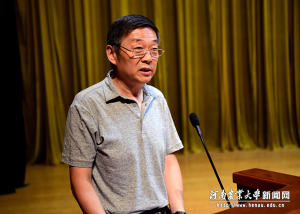 林学院赵勇教授作为研究生导师代表发言 林学院赵勇教授作为研究生导师代表发言